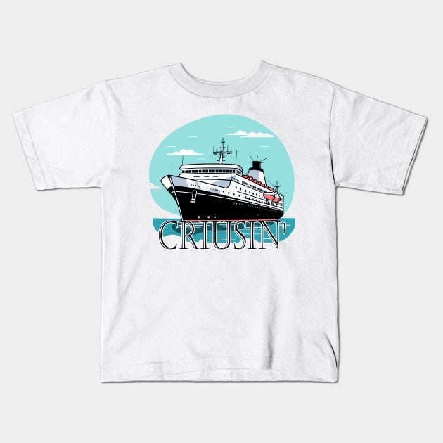 Cruise Couture: Seafaring Style Kids T-Shirt by Kibo2020